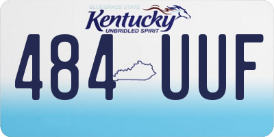 KY license plate 484UUF