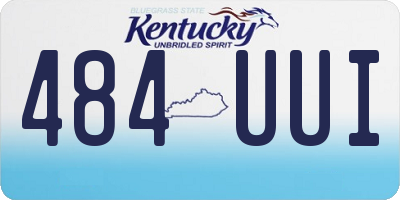 KY license plate 484UUI