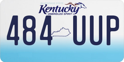 KY license plate 484UUP