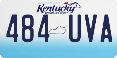 KY license plate 484UVA