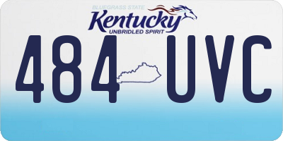 KY license plate 484UVC