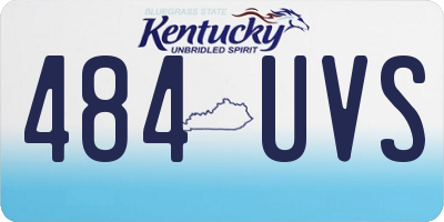 KY license plate 484UVS