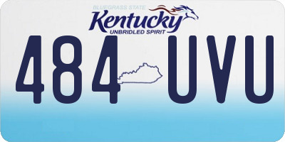 KY license plate 484UVU