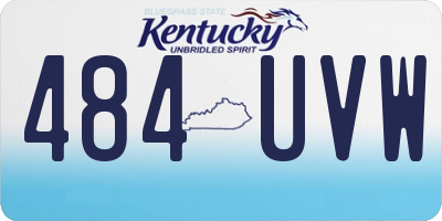 KY license plate 484UVW