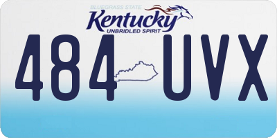 KY license plate 484UVX