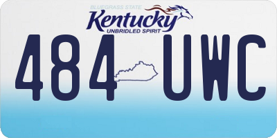 KY license plate 484UWC