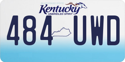 KY license plate 484UWD