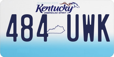 KY license plate 484UWK