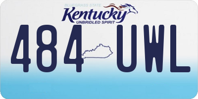 KY license plate 484UWL