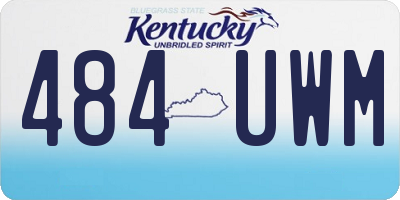 KY license plate 484UWM