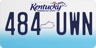 KY license plate 484UWN