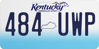 KY license plate 484UWP