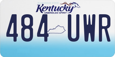 KY license plate 484UWR
