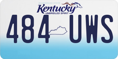 KY license plate 484UWS