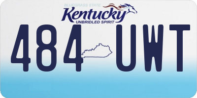 KY license plate 484UWT