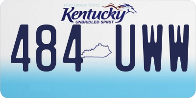 KY license plate 484UWW