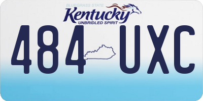 KY license plate 484UXC