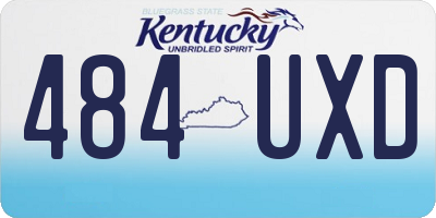 KY license plate 484UXD