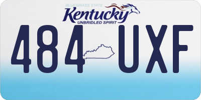 KY license plate 484UXF