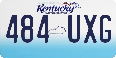 KY license plate 484UXG