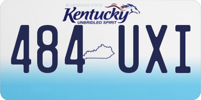 KY license plate 484UXI