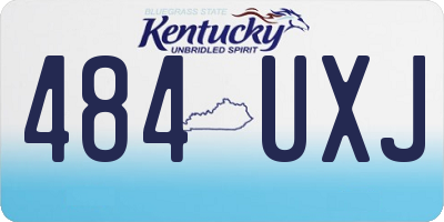 KY license plate 484UXJ