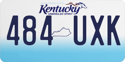 KY license plate 484UXK