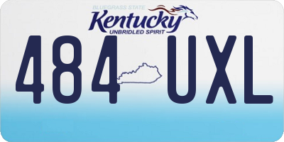 KY license plate 484UXL