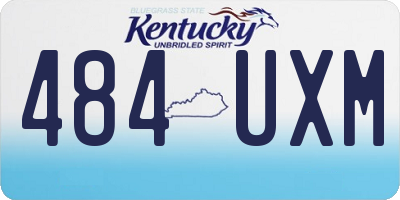 KY license plate 484UXM