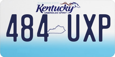 KY license plate 484UXP