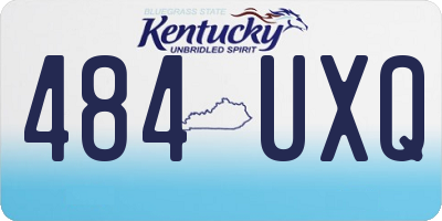KY license plate 484UXQ