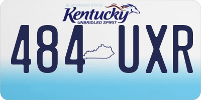 KY license plate 484UXR