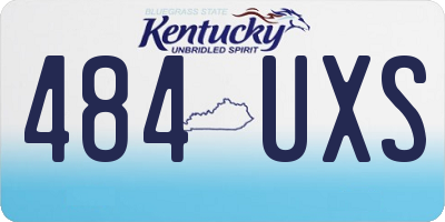 KY license plate 484UXS