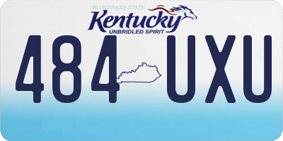 KY license plate 484UXU