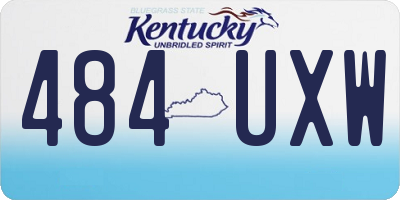 KY license plate 484UXW