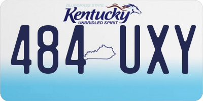 KY license plate 484UXY