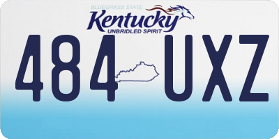 KY license plate 484UXZ