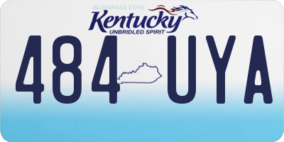 KY license plate 484UYA