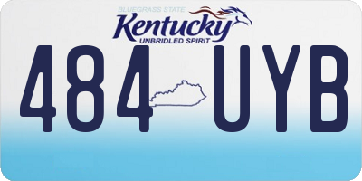 KY license plate 484UYB