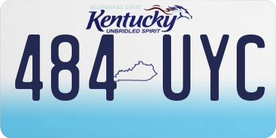 KY license plate 484UYC