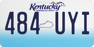 KY license plate 484UYI