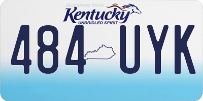 KY license plate 484UYK