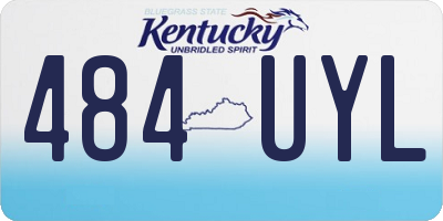 KY license plate 484UYL