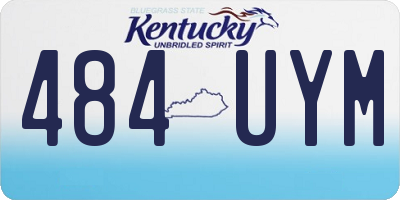 KY license plate 484UYM