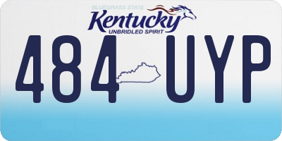 KY license plate 484UYP