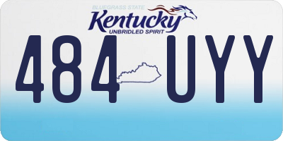 KY license plate 484UYY