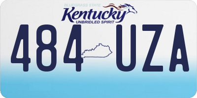 KY license plate 484UZA