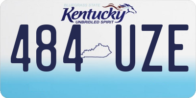 KY license plate 484UZE