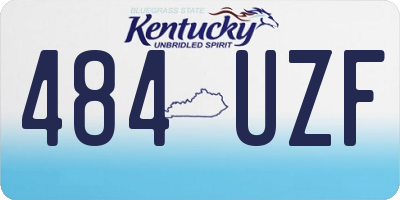 KY license plate 484UZF