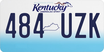 KY license plate 484UZK